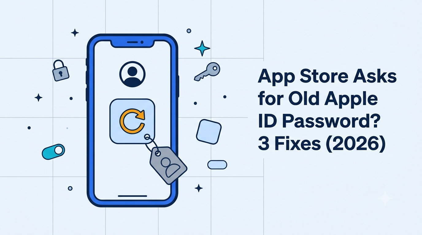 App Store 更新索要旧 ID 密码？三种解法（2026）