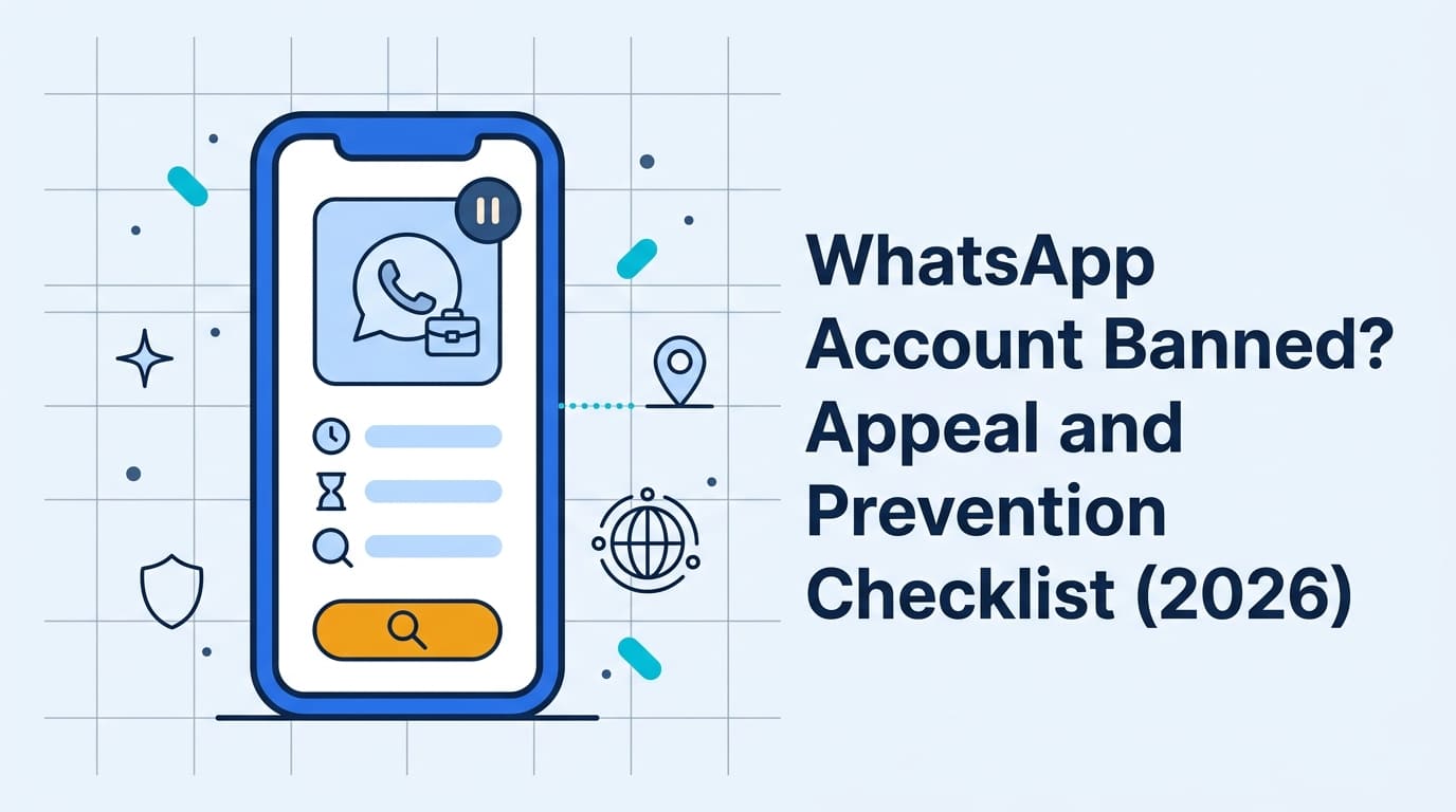 WhatsApp 被封号怎么办？外贸号申诉与防封自查（2026）